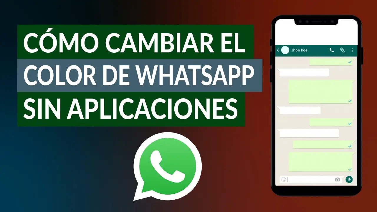 How to change the color of WhatsApp messages without an app?